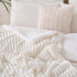 9090 Cozy Cream White Sherpa Fleece Throw Blanket for Couch Sofa Bed,Super Soft Plush Double Side Thick Flannel Blanket