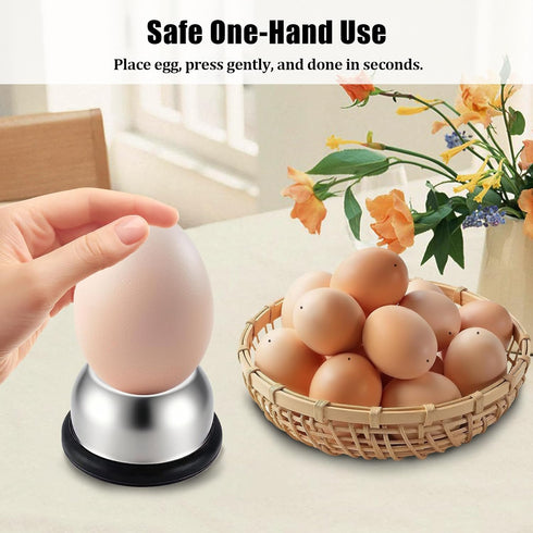 Bolsdoic 2PCS Commercial Egg Piercer for Raw Eggs, Stainless Steel Needle Egg Punch Tool with Black or Blue Anti-Slip