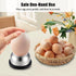 Bolsdoic Commercial Egg Piercer for Raw Eggs, Stainless Steel Needle Egg Punch Tool with Black Anti-Slip Base to Get