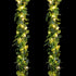 2 Pack 6 ft Artificial Eucalyptus Garland with Lights Spring Garland with