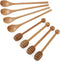 DROENTIL 4 PCS 6 Inch Honey Dipper Sticks and 4 PCS 7.87 Inch