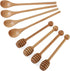 DROENTIL 4 PCS 6 Inch Honey Dipper Sticks and 4 PCS 7.87 Inch