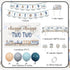 2nd 2nd Train Birthday Decoration Boy, Chugga Chugga Two Two Decorations Backdrop Banner Garland Cake Cupcake Topper