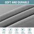 H.VERSAILTEX Blackout Room Darkening Thermal Insulated Grommet Curtains, Dove Gray, 1 Panel, 52" x 96"