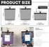 3 Pack COAZEX Laundry Powder Container & Dryer Sheet Holder, Plastic Laundry Room Organization and Storage Jars