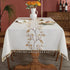 Laolitou Cotton Linen Waterproof Tablecloth for Dining Table Farmhouse Kitchen Rectangle Table