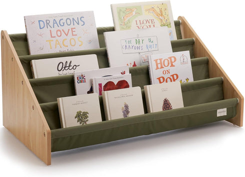 ZICOTO Decorative Wooden Bookshelf for Kids Rooms - Keeps Plenty of Books Neatly Organized & Within Reach for Toddlers