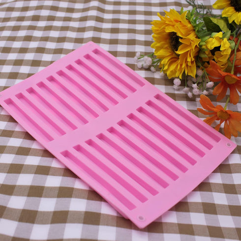 X-Haibei 20 Bars Biscuit Chocolate Sticks Silicone Mold, 10cm Length