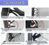 21 Inch Zero Gravity Chair Replacement Fabric with Bungee Cord Kit, Wide Repair Cloth with Replacement Cord