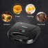 Aigostar Sandwich Maker with Non-stick Deep Grid Surface for Egg, Ham, and Steaks, Compact Electric Grill