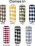 Buffalo Check Valance Window Curtains by Achim Home Decor, 58 Inch Width, 14 Inch Length, Taupe Brown & Ivory Plaid