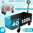 350lbs Small Collapsible Wagon with Tailgate, Wagons Carts Foldable with Capacity, Lightweight Portable Utility Wagon