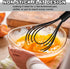 Anaeat Silicone Kitchen Whisk Set of 4, Perfect for Non-Stick Cookware, Includes 11'' Flat Whisk