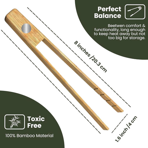 Toaster Tongs With Magnet - Kitchen Utensils for Cooking and Holding Toast, Bacon, Muffin, Bagel, Bread