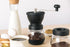 Manual Coffee Grinder Set by Mixpresso, Hand Coffee Mill with Conical Burr, 2 Glass Jars & Brush