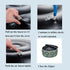 D20 xH9, FUNHOME Inflatable Stool Ottoman Footrest with Handle, All Weather Footrest Seat with Foot Pump Water