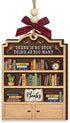 Book Christmas Ornament 2025 - Wooden Books Ornaments for Christmas Tree -