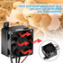 AYNEFY PTC Car Fan Air Heater: 100W 12V Energy Saving Constant Temperature Heater with Heating and Fan Modes for Small