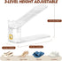 6 Pack Closet, 50% Closet Shoe Slots Organizer for Adjustable Shoe Stackers for a Pair of Shoes Shoe Rack Storage Shoe