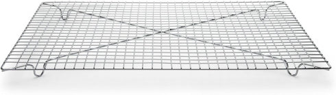 Fox Run Iron/Chrome Rectangular Cooling Rack, 18-Inch x 12.5-Inch, Metallic
