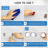 4 3.75 Inch 1 Pack) SOPHICO Organizer for Fridge, Capacity Sliders for Refrigerator, Yogurt Holder With Adhesive Tapes