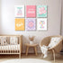 Lhoiplme 8x10x6 Inch Christian Nursery Wall Art Decor Bible Verses Posters Girl Nursery Canvas Wall Decor kids room