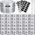 CHENGU 36 Pack Magnetic Spice Jars for Refrigerator 3 oz Magnetic Spice Containers