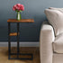 C Shaped Side Table for Sofa, Couch End Table for Small SpacesSkinny Couch Side Tables Slide Under Sofa Bed,Snack Table