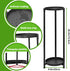 2 Tier Round Tall Metal Plant Stand indoor outdoor, Rustproof Round Planter Display Storage Rack, Heavy Duty Potted