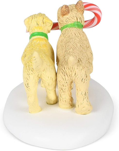 Department 56 Village Collection Accessories Peppermint Pups Figurine, 1.375 Inch, Multicolor