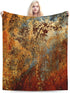 HGOD DESIGNS Brown Rust Colorful Metal Rusty Steel Blanket, Soft Comfortable Throw Blanket for Sofa, Chair, Bed, Office