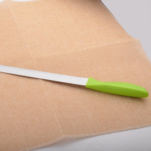 10 Inch/12 Inch Stainless Steel Cake Knife, Plastic Handle Baking Pastry Spatulas, Serrated Bread Knife