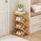 Vertical Shoe Rack Small, 4 Tier Portable Folding Shoe Storage Rack, Without