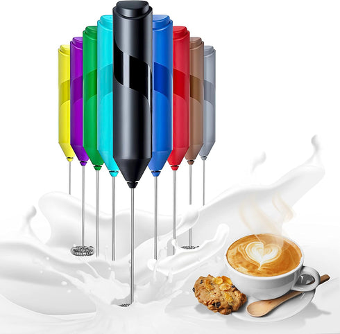 Simple Deluxe Electric Milk Frother Handheld Battery Operated Automatic Milk Foam Whisk
