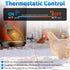 Brbecon 500Watt Submergible Chicken Waterer Heater, Thermostatic Control Heated Chicken Waterer Deicer, Aluminum