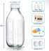 2 Pack 32 OZ 2 2 2 Glass Milk Bottles with Pour Spout Lids & Nut Milk Bags & Airtight Caps, Reusable Glass Bottles