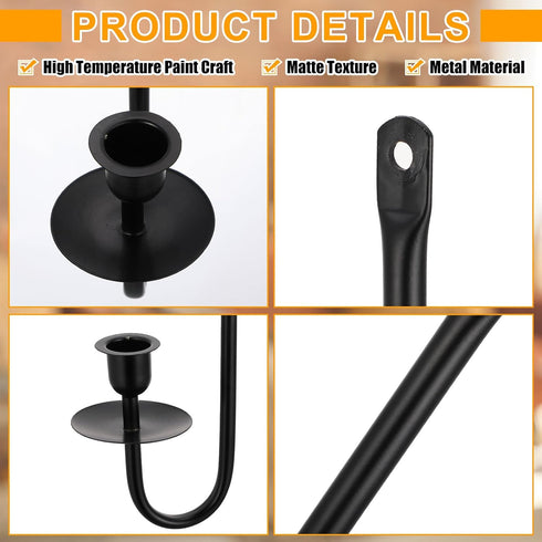 9.6" 16.5" Set Stairway(Dark,2 Set) Tessco for you Metal Wall Mount Candle Sconces with LED Flameless Taper Candles