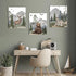 16"x24" Set 3, Woodland Animal Nursery Wall Art: Forest Wildlife Prints Canvas Posters of Wolf Bear Elk Pictures