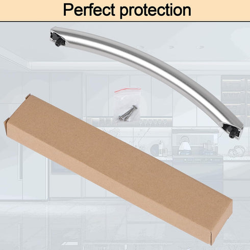 Upgrade DE94-02933A Microwave Door Handle, Compatible with Samsung Microwave, Replacement Part with 2 Screws