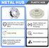 Upgraded W10324651 Hub Replacement Kit for Whirlpool Maytag Kenmore, Replaces W10528947 Metal Washer Basket Drive Hub