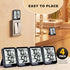 4-Pack Room Thermometer Indoor Hygrometer, Small Digital Temperature and Humidity Monitor Sensor, Temperature Humidity