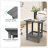 Meluvici Outdoor Side Table, HDPS Single Adirondack Side Table Weather Resistant, Table for Adirondack Chair, Outside