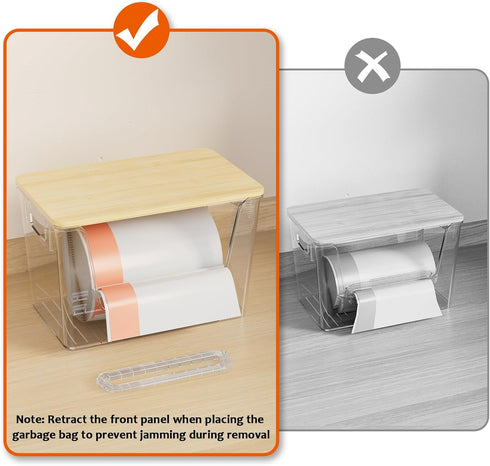 2 Set 4-13 (11-7/32"L*7" W*7-1/8"H) Delamu Pantry Organizers and Storage, Trash Bag Holder Under Sink Organizer for Gal