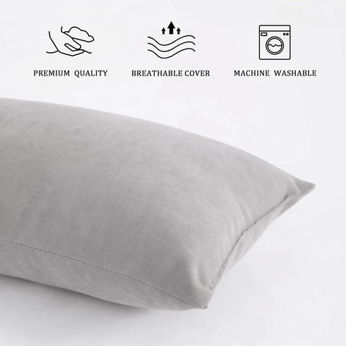 2 Pack 11"x7" BEDSUM Tiny Pillows, Microfiber Mini Pillow for Travel, Pets, Soft and Machine Washable Small Pillows