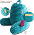 Nestl Reading Pillow for Kids & Teens with Shredded Memory Foam, Luxe Cut Plush Backrest Pillows for Reading
