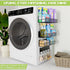 4 Pack Closet Magnetic Shelves for Washing Machine, Heavy-Duty Magnetic Laundry Organizer with Hooks, Washing Machine