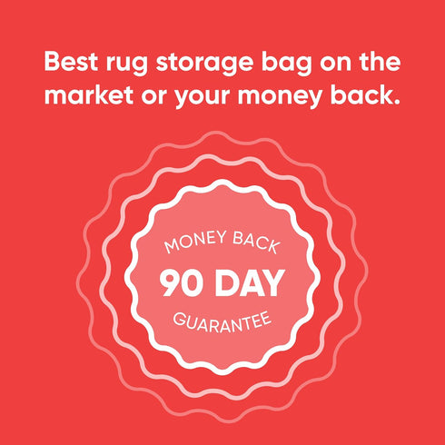 Rug Storage Bag, 3 Mil Heavy Duty for Moving and Storage, Fits Rugs up to 9' x 12' - No Vent Holes