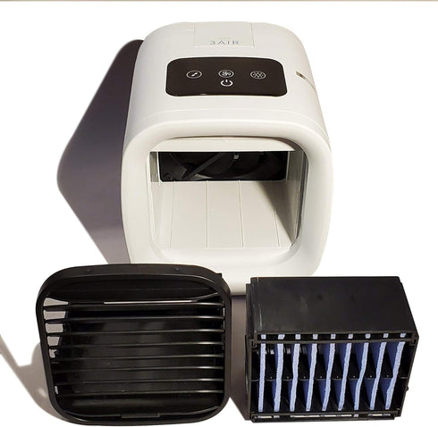 CHILL | personal air cooler | portable mini evaporative air conditioner | five speed fan | twin water misters |