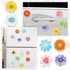 24 Pieces Flower Magnets Magnetic Flowers Seasonal Daisy Sunflower Magnet Decals Removable Colorful Magnets for Fridge Car