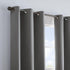 ECLIPSE Microfiber Modern Blackout Thermal Grommet Window Curtain, 42" x 84", Smoke, 1 Panel